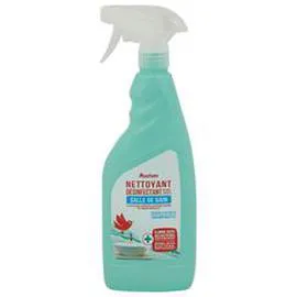 AUCHAN Spray nettoyant désinfectant salle de bain sans javel 750ml