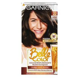 GARNIER, BELLE COLOR Coloration Cheveux Permanente 22 Chatain Naturel l'unité