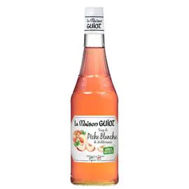 LA MAISON GUIOT Sirop pêche blanche 70cl