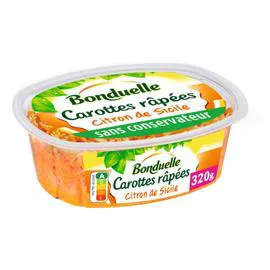 BONDUELLE Carottes Râpée au Citron de Sicile 320g