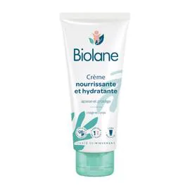BIOLANE Crème nourrissante hydratante, visage et corps 100ml