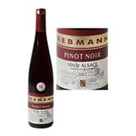 MARQUE REPÈRE, REBMANN AOC Vin rouge Pinot noir Alsace 75cl