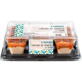 MIX BUFFET Verrines tomates et thon 6x45g