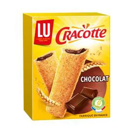 LU, CRACOTTE Biscottes fourrées au chocolat 200g