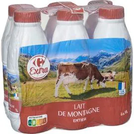 CARREFOUR EXTRA Lait entier 6x1l