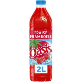 OASIS Boisson aux fruits saveur fraise framboise 2l