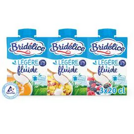 BRIDÉLICE Crème Fluide Légère 12% Mat.Gr. 3x20cl