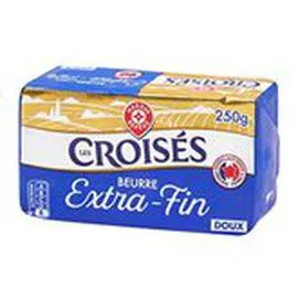 MARQUE REPÈRE, LES CROISÉS Beurre Extra fin Doux - 82% MG 250g