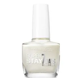 GEMEY, MAYBELLINE NEW YORK Vernis à Ongles Superstay 7 Days Gel Fortifiant 77 Blanc Nacré 10ml