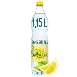 SALVETAT Eau gazeuse aromatisée citron 1,15l
