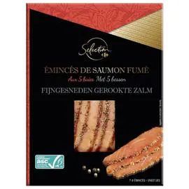 CARREFOUR SELECTION Saumon fumé émincés 5 baies 100g