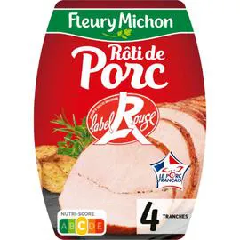 FLEURY MICHON Rôti de porc cuit Label Rouge 160g