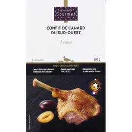 MONOPRIX GOURMET Confit de Cuisse Canard du Sud-Ouest 200g