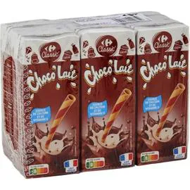 CARREFOUR CLASSIC' Boisson Choco'Lait 6x20cl