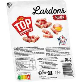 TOP BUDGET Lardons fumés 200g