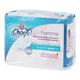 MARQUE REPÈRE, CHORYS Serviette incontinence Extra x10
