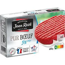JEAN ROZÉ Steak haché pur boeuf 5% MG 400g
