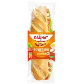 DAUNAT Sandwich poulet rôti crudités 230g