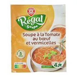 MARQUE REPÈRE, RÉGAL SOUPE Soupe Boeuf tomates Vermicelles 54g