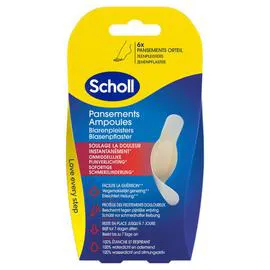 SCHOLL Pansements Orteils X6 l'unité