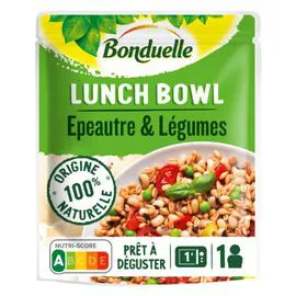 BONDUELLE Plat cuisiné lunch bowl à l'épeautre et légumes 250g
