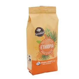 CARREFOUR, SENSATION Café grains 100% arabica Ethiopia SENSATION 1kg