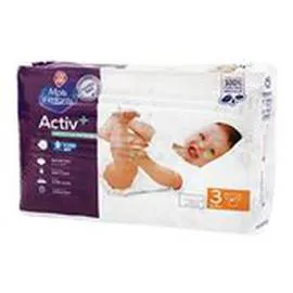 MARQUE REPÈRE, MOTS D'ENFANTS Couches Activ+ T3 : 4/9kg - x47 changes x47