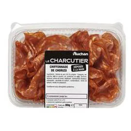 AUCHAN LE CHARCUTIER Chiffonnade de Chorizo 80g