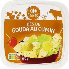 CARREFOUR CLASSIC' Fromage dés de gouda cumin 150g