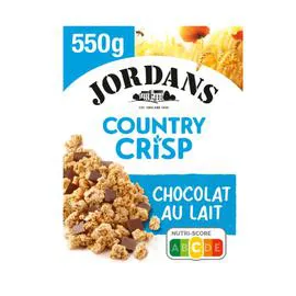 JORDANS Muesli country crisp Chocolat au lait 550g