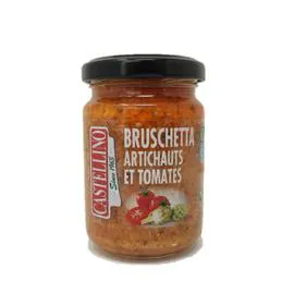 CASTELLINO Plat cuisiné bruschetta artichauts & tomates 135g