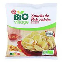 MARQUE REPÈRE, BIO VILLAGE Snack Pois chiches 60g