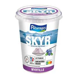 PÂTURAGES Spécialité laitière Skyr myrtille 450g