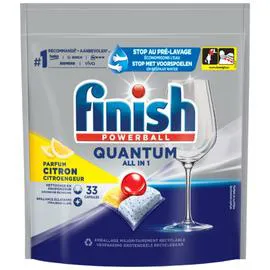 FINISH Tablette Lave-Vaisselle All In 1 Citron Quantum 343g