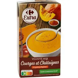 CARREFOUR EXTRA Soupe velouté courges châtaignes 1l