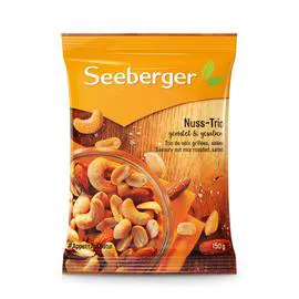 SEEBERGER Trio de noix grillés salées 150g