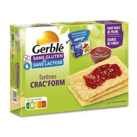 GERBLÉ Biscottes sans gluten & lactose 2x125g
