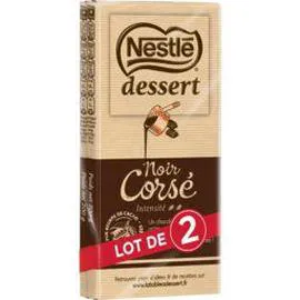 NESTLÉ, DESSERT Chocolat noir corsé 2x200g