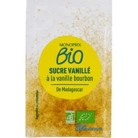 MONOPRIX BIO Sucre vanillé à la vanille Bourbon de Madagascar 37,5g