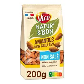 VICO Amandes naturelles non salées 200g