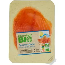 CARREFOUR BIO Saumon fumé 80g