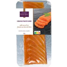 MONOPRIX GOURMET Monoprix cœur de truite fumée 120g