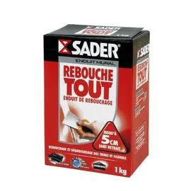 SADER Enduit mural de rebouchage rebouche tout poudre 1kg