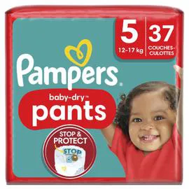 PAMPERS Couches-Culottes Baby-Dry Taille 5 - 12Kg-17Kg x37