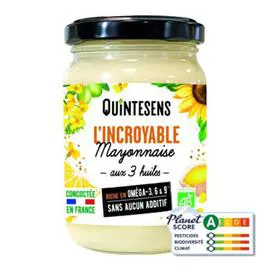 QUINTESENS L'incroyable Mayonnaise Bio 180g