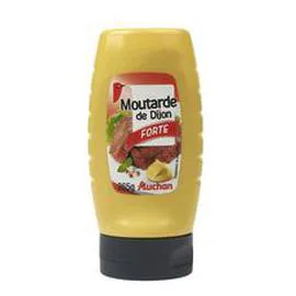 AUCHAN GOURMET Moutarde de Dijon forte flacon souple 265g