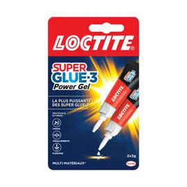 LOCTITE Tubes Super Glue-3, Gel 2x3g