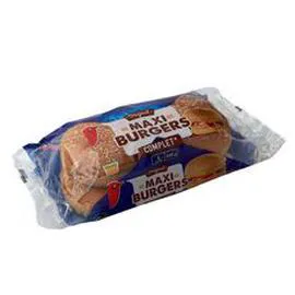 AUCHAN Pain hamburger maxi complet 330g