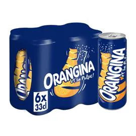 ORANGINA Soda à l'orange 6x33cl
