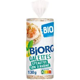 BJORG Galettes épeautre son d'avoine bio 130g